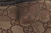 Authentic GUCCI Eclipse Shoulder Cross Bag GG Canvas Leather 120842 Brown 5320I