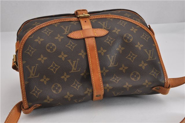 Authentic Louis Vuitton Monogram Saumur 30 Shoulder Cross Bag M42256 LV 5322F
