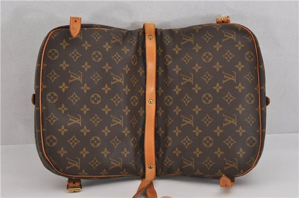 Authentic Louis Vuitton Monogram Saumur 30 Shoulder Cross Bag M42256 LV 5322F