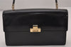 Authentic GUCCI Vintage Shoulder Hand Bag Purse Leather Black 5323I