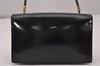 Authentic GUCCI Vintage Shoulder Hand Bag Purse Leather Black 5323I