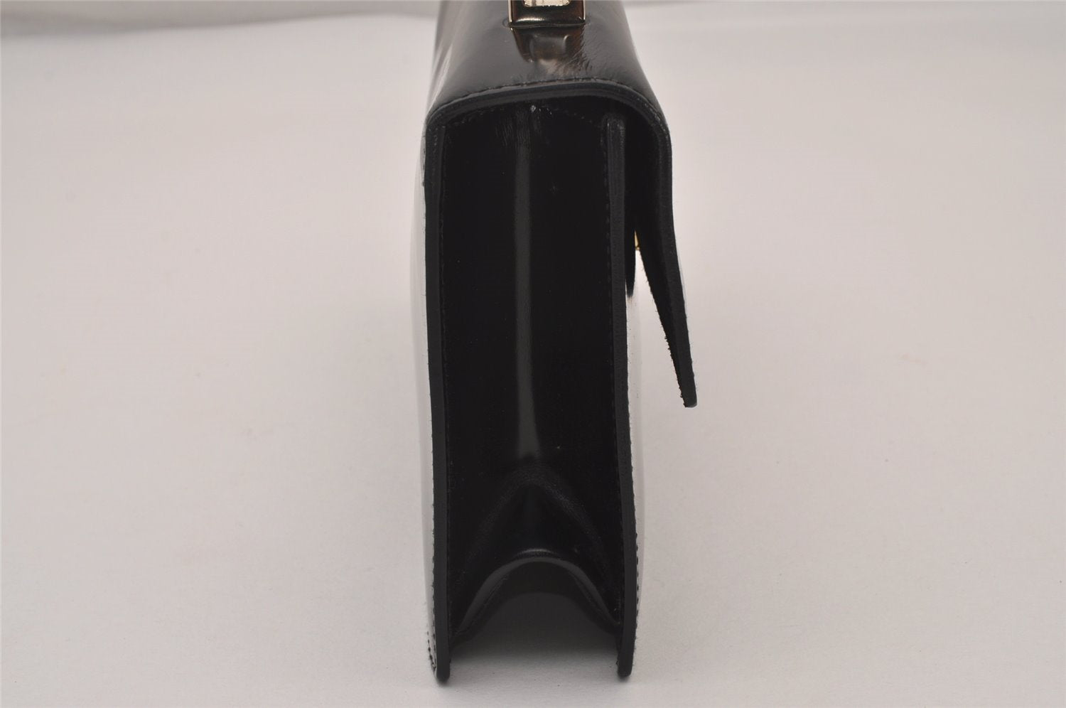 Authentic GUCCI Vintage Shoulder Hand Bag Purse Leather Black 5323I