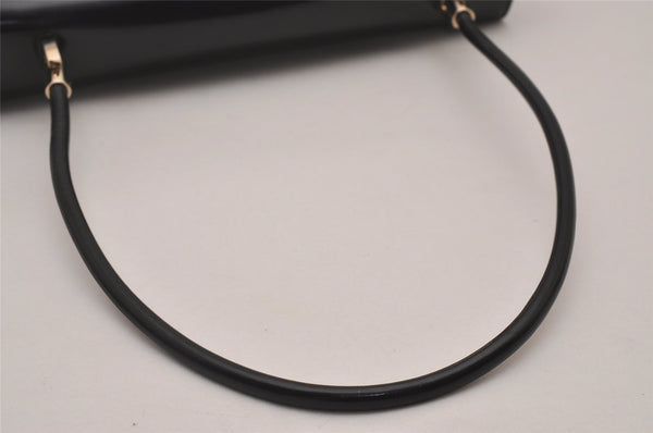 Authentic GUCCI Vintage Shoulder Hand Bag Purse Leather Black 5323I