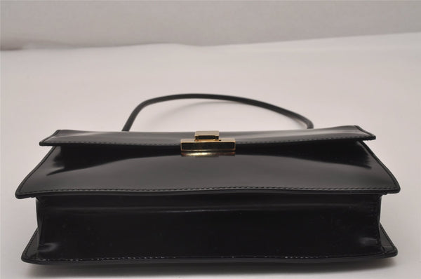 Authentic GUCCI Vintage Shoulder Hand Bag Purse Leather Black 5323I