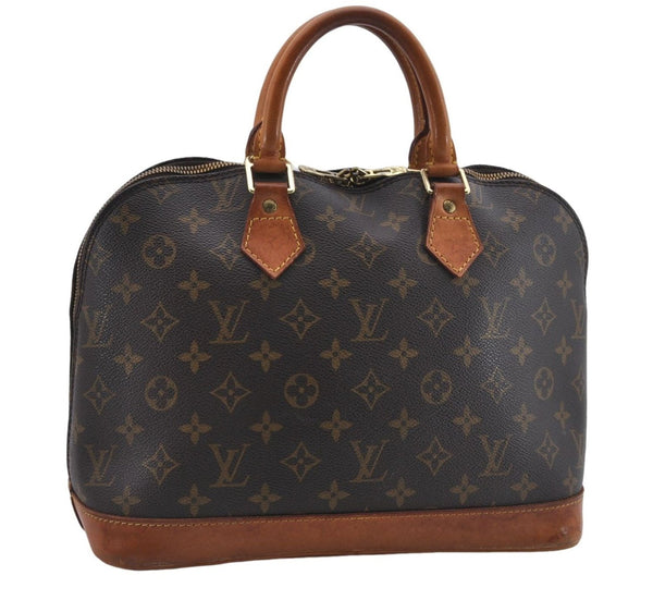 Authentic Louis Vuitton Monogram Alma Hand Bag Purse M51130 LV 5324D