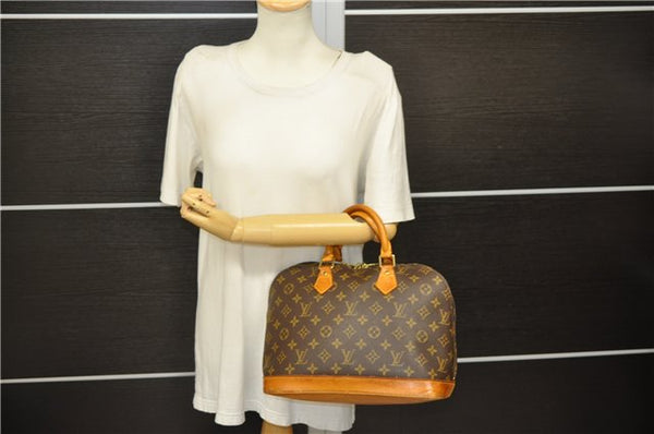 Authentic Louis Vuitton Monogram Alma Hand Bag Purse M51130 LV 5324D