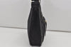 Authentic GUCCI Vintage Shoulder Bag Purse GG Canvas Leather 0014198 Black 5324I