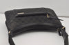Authentic GUCCI Vintage Shoulder Bag Purse GG Canvas Leather 0014198 Black 5324I