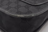 Authentic GUCCI Vintage Shoulder Bag Purse GG Canvas Leather 0014198 Black 5324I