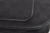 Authentic GUCCI Vintage Shoulder Bag Purse GG Canvas Leather 0014198 Black 5324I