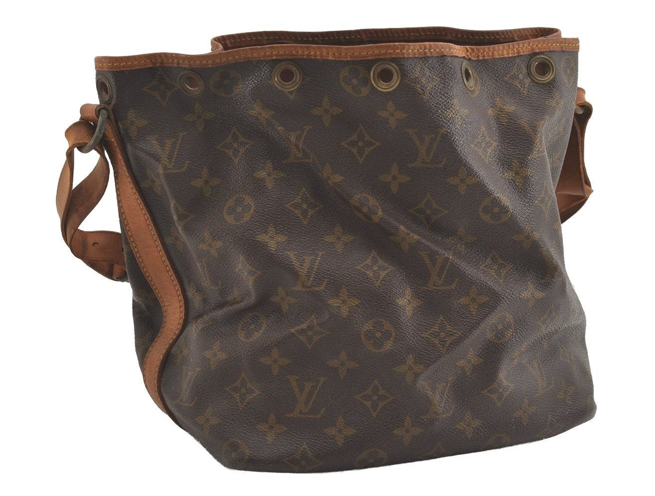 Authentic Louis Vuitton Monogram Petit Noe Drawstring Bag Old Model LV 5325I