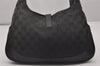 Authentic GUCCI Jackie Shoulder Hand Bag GG Canvas Leather 0013306 Black 5326I
