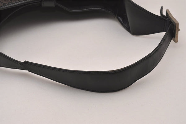 Authentic GUCCI Jackie Shoulder Hand Bag GG Canvas Leather 0013306 Black 5326I