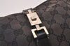 Authentic GUCCI Jackie Shoulder Hand Bag GG Canvas Leather 0013306 Black 5326I