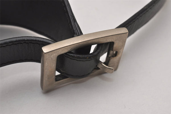 Authentic GUCCI Jackie Shoulder Hand Bag GG Canvas Leather 0013306 Black 5326I