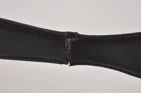 Authentic GUCCI Jackie Shoulder Hand Bag GG Canvas Leather 0013306 Black 5326I