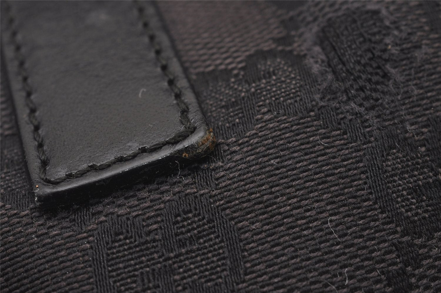 Authentic GUCCI Jackie Shoulder Hand Bag GG Canvas Leather 0013306 Black 5326I