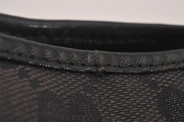 Authentic GUCCI Jackie Shoulder Hand Bag GG Canvas Leather 0013306 Black 5326I