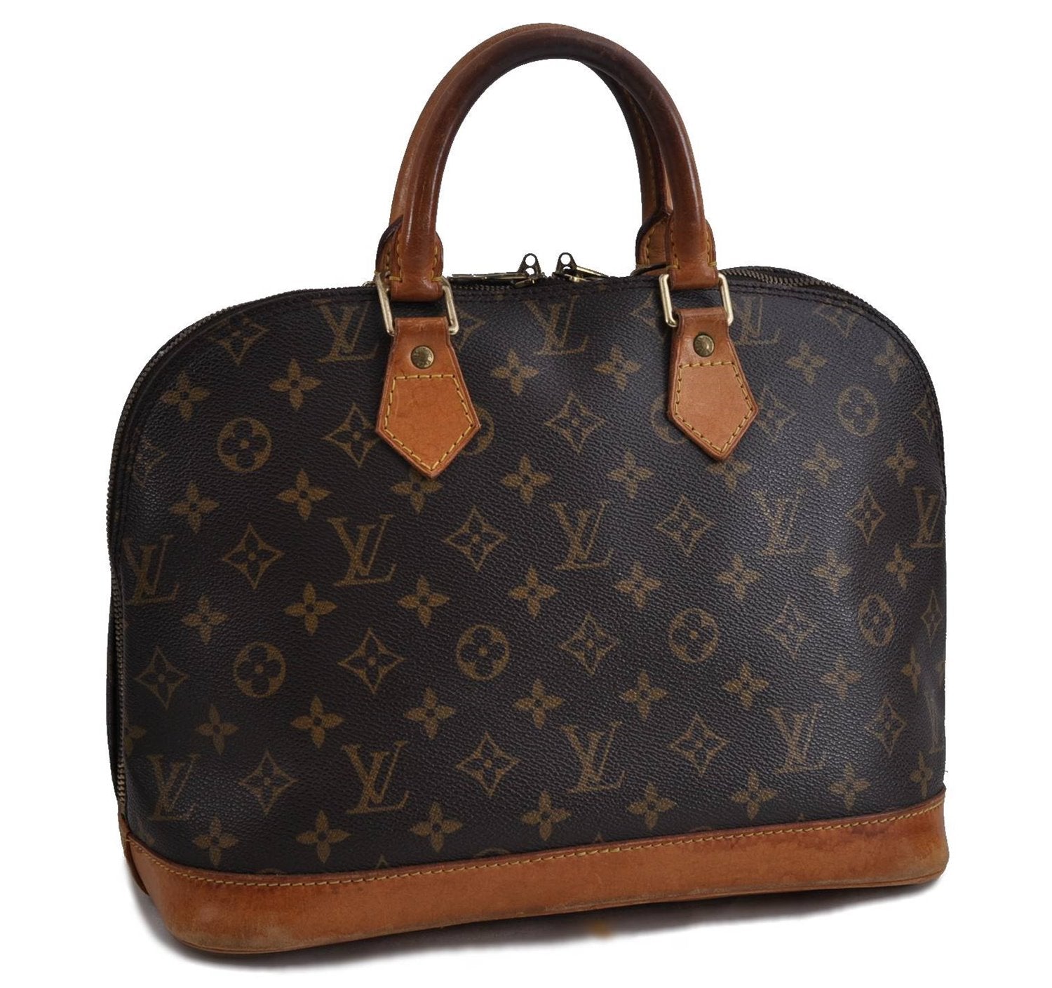 Authentic LOUIS VUITTON Monogram Alma Hand Bag Purse M51130 LV 5329C