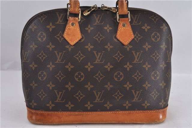 Authentic LOUIS VUITTON Monogram Alma Hand Bag Purse M51130 LV 5329C