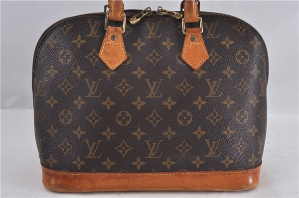 Authentic LOUIS VUITTON Monogram Alma Hand Bag Purse M51130 LV 5329C