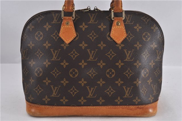 Authentic LOUIS VUITTON Monogram Alma Hand Bag Purse M51130 LV 5329C