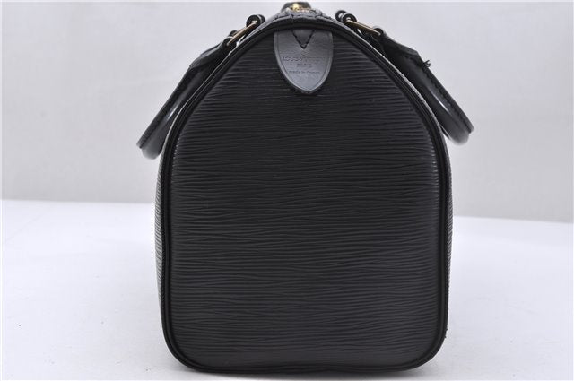 Authentic Louis Vuitton Epi Speedy 25 Hand Boston Bag Black M59032 LV 5329D