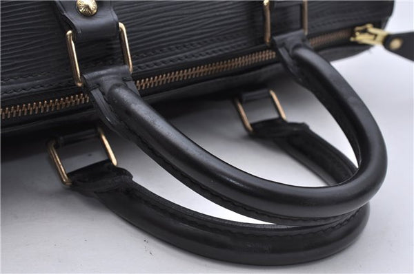 Authentic Louis Vuitton Epi Speedy 25 Hand Boston Bag Black M59032 LV 5329D