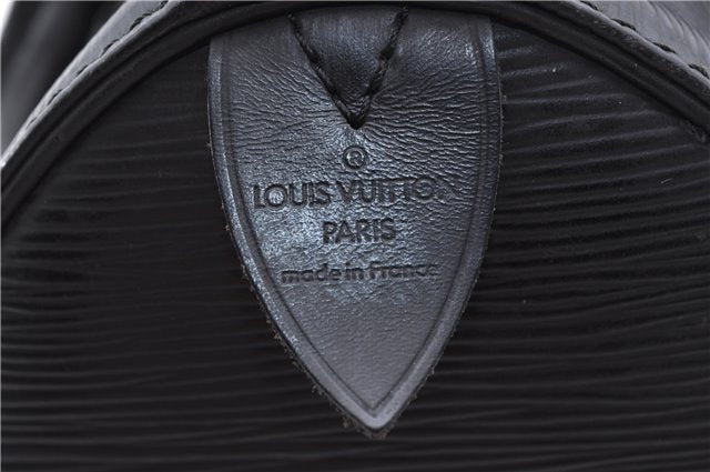 Authentic Louis Vuitton Epi Speedy 25 Hand Boston Bag Black M59032 LV 5329D