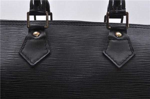 Authentic Louis Vuitton Epi Speedy 25 Hand Boston Bag Black M59032 LV 5329D