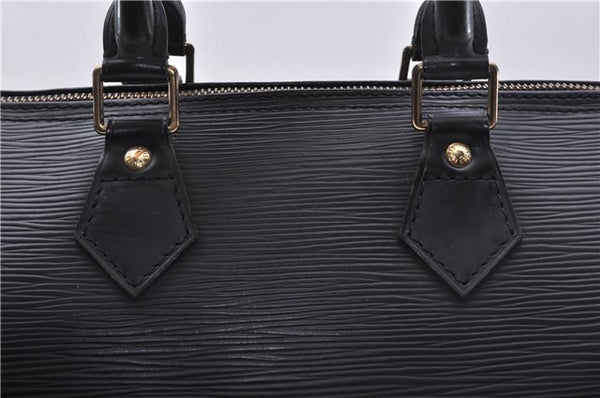Authentic Louis Vuitton Epi Speedy 25 Hand Boston Bag Black M59032 LV 5329D