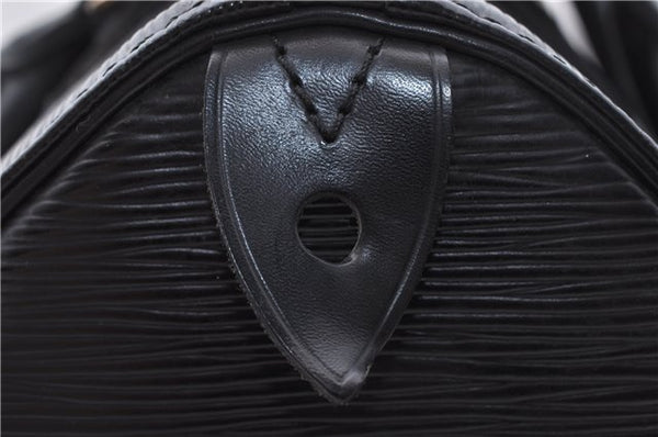 Authentic Louis Vuitton Epi Speedy 25 Hand Boston Bag Black M59032 LV 5329D