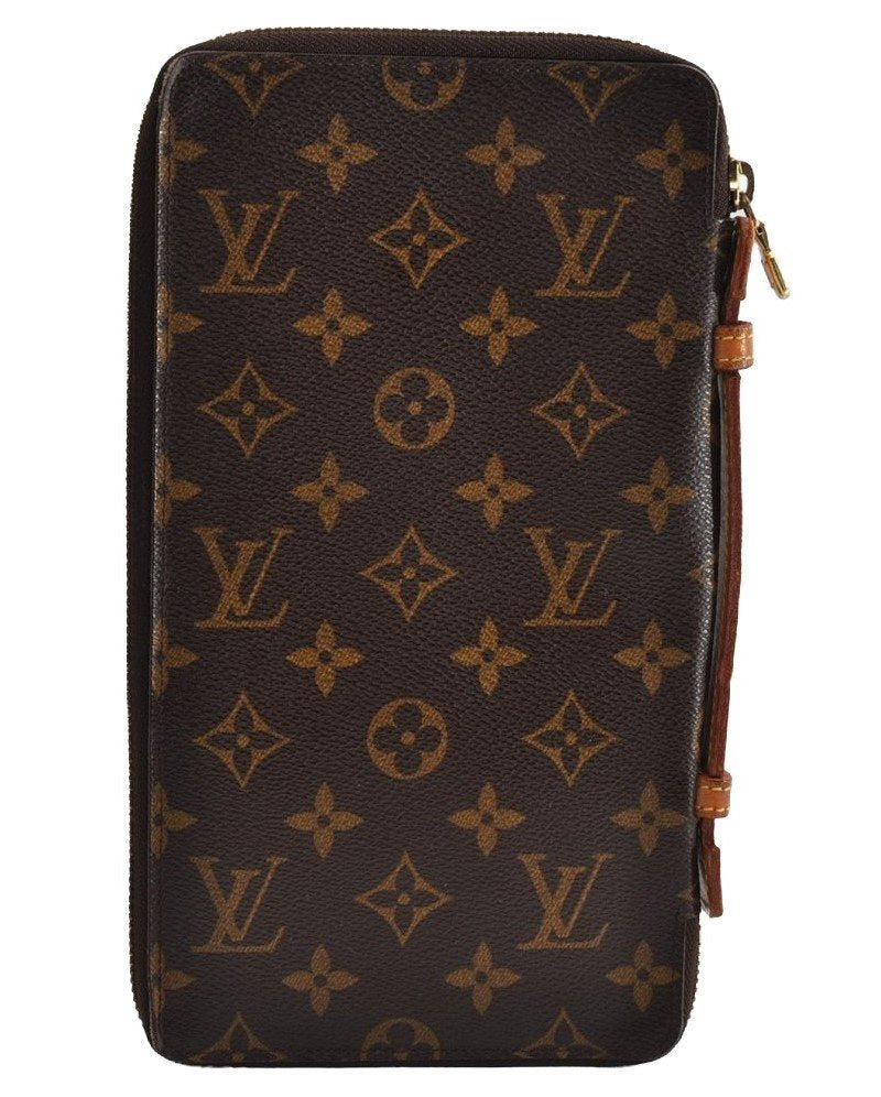 Authentic Louis Vuitton Monogram Organizer de Voyage Travel Case M60119 LV 5329I