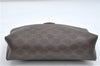 Authentic CELINE Macadam Pattern Pouch Purse PVC Leather Brown 5330D