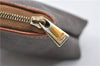 Authentic CELINE Macadam Pattern Pouch Purse PVC Leather Brown 5330D