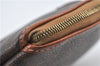 Authentic CELINE Macadam Pattern Pouch Purse PVC Leather Brown 5330D