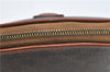 Authentic CELINE Macadam Pattern Pouch Purse PVC Leather Brown 5330D