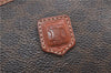 Authentic CELINE Macadam Pattern Pouch Purse PVC Leather Brown 5330D