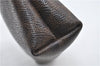 Authentic CELINE Macadam Pattern Pouch Purse PVC Leather Brown 5330D