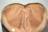 Authentic CELINE Macadam Pattern Pouch Purse PVC Leather Brown 5330D