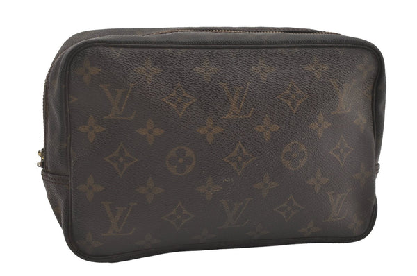 Auth Louis Vuitton Monogram Trousse Toilette 23 Clutch Bag M47524 LV Junk 5331I