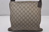 Authentic GUCCI Shoulder Cross Body Bag Purse GG PVC Leather 141626 Brown 5332I