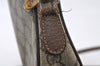 Authentic GUCCI Shoulder Cross Body Bag Purse GG PVC Leather Brown Junk 5333I