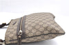 Authentic GUCCI Shoulder Cross Body Bag GG PVC Leather 295257 Brown 5334F