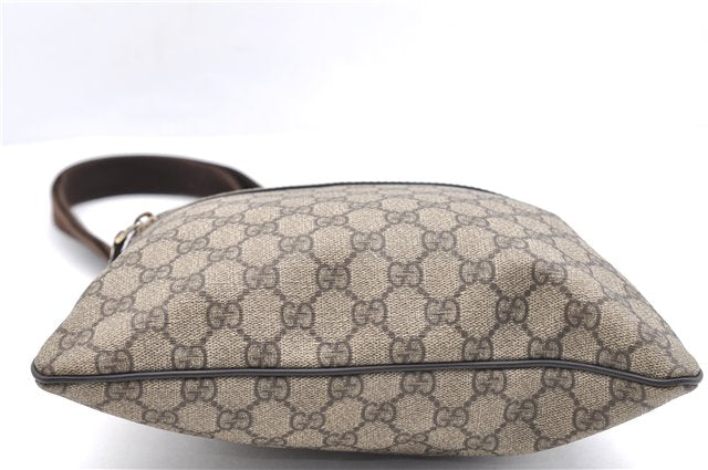 Authentic GUCCI Shoulder Cross Body Bag GG PVC Leather 295257 Brown 5334F