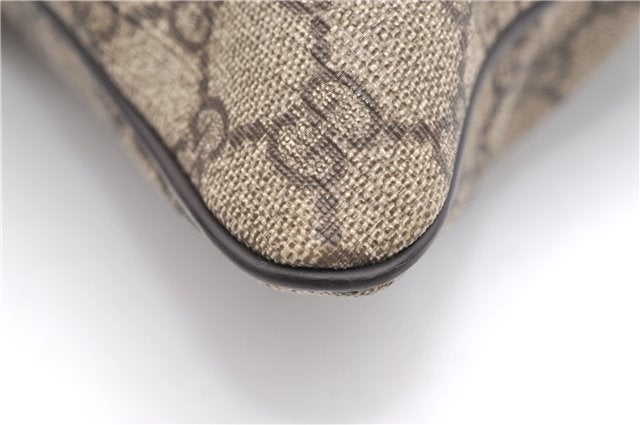 Authentic GUCCI Shoulder Cross Body Bag GG PVC Leather 295257 Brown 5334F