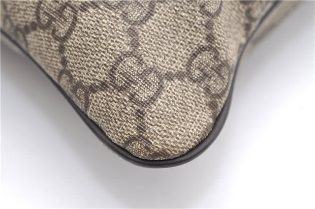 Authentic GUCCI Shoulder Cross Body Bag GG PVC Leather 295257 Brown 5334F