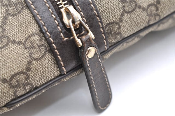 Authentic GUCCI Shoulder Cross Body Bag GG PVC Leather 295257 Brown 5334F