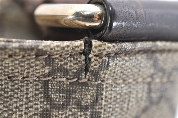 Authentic GUCCI Shoulder Cross Body Bag GG PVC Leather 295257 Brown 5334F