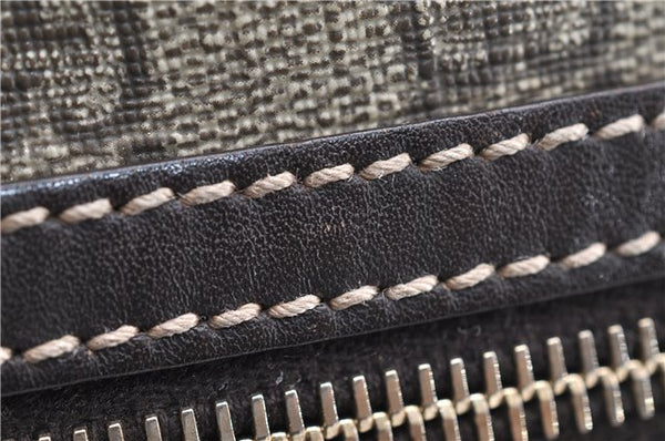 Authentic GUCCI Shoulder Cross Body Bag GG PVC Leather 295257 Brown 5334F